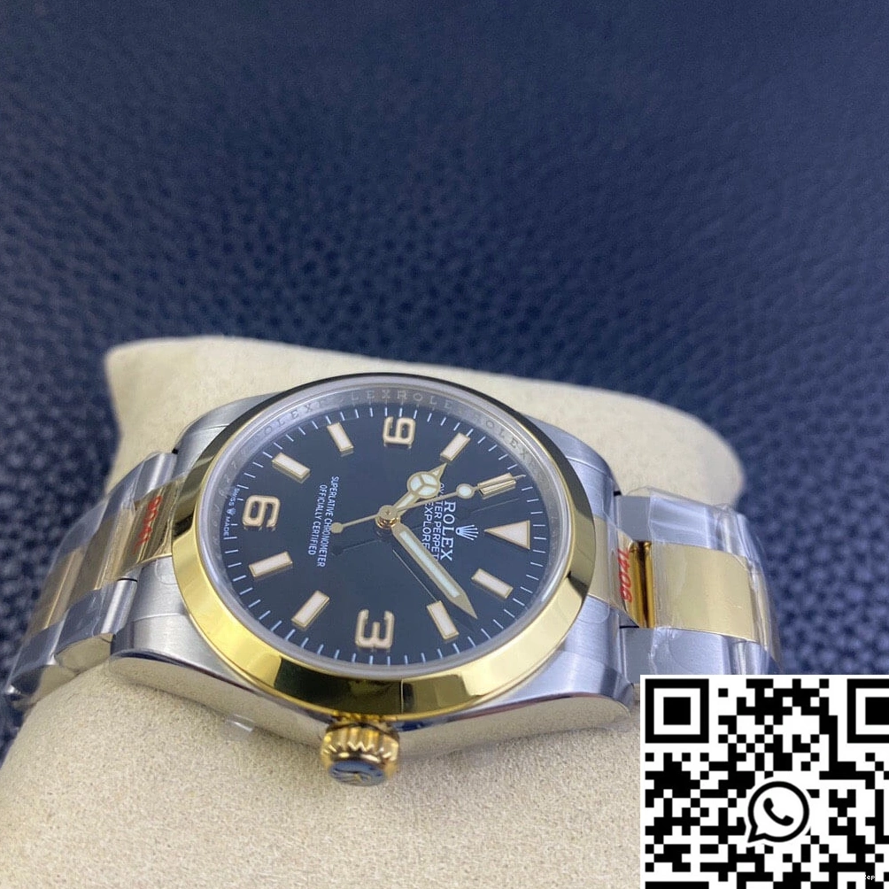 M124273-0001 Black Rolex Factory EW Explorer Dial 0923